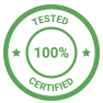 100% tested certificate